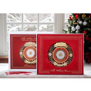 Christmas Ornament 2025 Celebrating 150 Years of State Dinners  Christmas Ornaments 2025 Gift Box, Ribbon, Booklet & Holiday Paper Bag
