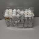 SHareconn 100pcs Christmas Tree Decorations Ornaments Set, Shatterproof Plastic Baubles Decorative Balls for Xmas Tree Decor Holiday Wedding Party, White