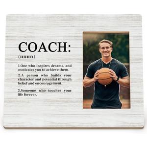 Coach Coaches Coaching Retirement Appreciation Thank You Gifts for Men Women, Coachs Definition Decor Picture Frames, Baseball Basketball Football Coachs Gift Picture Photo Frame for 4x6 Photos