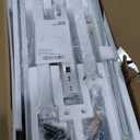 Shintenchi Standing Desk, Height Adjustable Electric Sit Stand up Desk, Ergonomic Rising Computer Table, 40x24 Inch Modern Lift Gaming Desk Workstation for Home Office, White