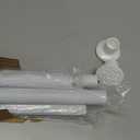 No Drilling Closet Rod, 27.5-74 Inches Hanging Closet Rod for Clothes, Closet Bar & Pole Heavy-duty, Closet Rods for Hanging Clothes For Closet Wardrobes Bathroom Laundry RV Curtains, White