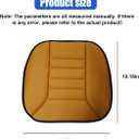 Car Seat Cushion Pad, Memory Foam Automotive Butt Cushion with Non-Slip Silicone Bottom, Breathable Driver Seat Protector for Vehicle, Home and Office Chairs (Orange)