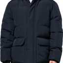 Levi's mens Quilted Puffer Parka Jacket (Large, New Navy)