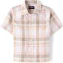 The Children's Place boys Short Sleeve Button Up Shirt, Size 4 XS