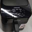 DEIME Air Fryer 4.5 Qt, Small Airfryer Digital Space Saving Compact, Bake, Reheat, Roasts for Quick Easy Meals, Mini Compact & Quiet, Nonstick & Dishwasher Safe Basket with Toast Rack (Black)