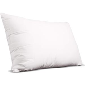 EDOW Luxury Soft Pillows for Sleeping, Fluffy Down Alternative Polyester Fiber Filled Pillow, Home&Hotel-Collection, Machine Washable, Queen