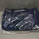 HanTrip Carry on Duffel Bag Foldable Duffle Bags for Travel, Under Seat Personal Item Bags for Airplanes, Weekender Overnight Mens Travel Tote Bag for Women Small Softside Carry on Luggage (Blue)