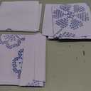 3 x Mexican Embroidery Napkins, Set of 4, 70 cm x 70 cm (27 in x 27 in), Gabardine Fabric, Assorted Designs, DIY Embroidery (Cross Stitch 27 in)