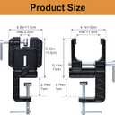 Ski and Snowboard Vise for Tuning, Non-Slip Ski Clamp with Rubber Pads, Snowboard Vice Grips and Horizontal and Vertical Working Positions, Stable Snowboard Ski Tuning Vise, Repair and Waxing
