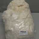 Honeydak Ribbed Rabbit Fur Stuffed Animal Storage Bean Bag Chair Cover (No Filler) Comfy Bean Bag Cover Without Filling or Home Bedroom Decor Organizing Plush Doll Textile Holder(Creamy White, L)