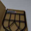 Small 12.55"*16.53" Decorative Garden Fencing Border, No Dig Fences Barrier, Black Metal Fence, Garden Edging Fence Panel, Dog Fence Outdoor for Yard, Flower Bed (6 Pcs)