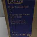 Tork Advanced Toilet Paper Roll, White, Compatible with T24 Dispensers, 2-ply, Soft Tissue, 80 rolls x 500 sheets (2461200)
