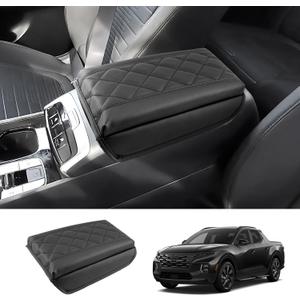 2022-2025 2026 Tucson Center Console Cover for Hyundai Tucson (SE/SEL/SEL Convenience/XRT/N Line/Limited), Waterproof&Cushion Leather Armrest Cover 2023 2024 2025 Tucson Accessories (Padded)