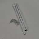 Curtain Rods for windows 32-62 inch, 5/8 inch Decorative White Splicing Heavy Duty Metal Curtain Rod set with Brackets