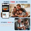 Bird Feeder with Camera-Free AI Forever for 1,1000+ Birds Identification, 2K HD & 5MP Night Vision, Record Video Live View, 64GB Card, App Alerts, Gifts for Bird Lovers