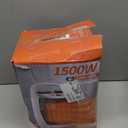 Portable Ceramic Space Heater w/Thermostat, 1500W Indoor Electric Space Heater Fan with Overheat and Tip-Over Protection, Heat Up 200 Square Feet for Office Room Dorm Use, Silver