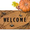 MAINEVENT Spiderweb Doormat 30x17 Inch, Spiderweb Door Mat for Covered Outdoor Area, Spider Doormat, Spider Web Door Mat, Spider Web Welcome Mat, Halloween Coir Doormat