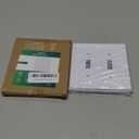 TREEWELL 2-Pack Double Toggle Light Switch Cover Plate, Pearls Decorative Dual Switch Plate Covers, Pure White 2 Gang Metal Wall Plate, Corrosion Resistant