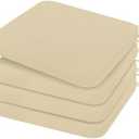 HARBOREST Chair Cushions for Dining Chairs - Non-Slip Foam Seat Cushions with Ties, Square Kitchen Chair Cushions Set of 4, 16" x 16" x 2", Beige
