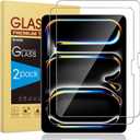 SPARIN Screen Protector for iPad Pro 13 inch M5/M4(8th/7th Generation,2025/2024), 2 Pack HD Clear 9H Tempered Glass Film with Face ID & Apple Pencil Pro Compatible, High Sensitivity Case Friendly