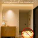 AC 110V COB LED Strip Lights Plug In with Switch Self-Adhesive 20FT/6M High Density 288LEDs/M Waterproof Flexible DIY Cuttable Warm White 3000K Outdoor COB Led Rope Lights for Kitchen Cabinets Garden