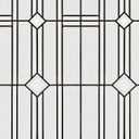 UNI Window Film Static Clings Non Adhesive 3D Stained Glass Window Decals UV Protection (Antique, 37.4 x 24.4 Inch)