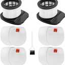 Improvedhand IZ162H Filter Replacement Compatible with Shar-k Rocket Pet Pro IZ361H, IZ362H, IZ363HT, IZ440H, IZ441HBRN, IZ462H, IZ482H, IZ483H Cordless Upright Vacuum, Replaces #XHF161H & 617FJ140