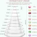 10 Tiers Round Macaron Tower Stand Plastic Transparent Cake Stand Macaron Display Rack Desserts Cupcake Holder Platter for Baby Shower, Birthday Party, Wedding, Party Decor