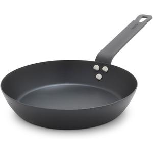 GreenPan x Bobby Flay 8" Carbon Steel Frying Pan Skillet, Pre-Seasoned Ready to Use, Nontoxic, PFAS-Free, Induction Compatible, High Heat & Oven Safe Durable Cookware, Cast Iron Alternative
