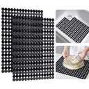 Bligli 2 Pack Sink Mat for Kitchen Sink: PVC Adjustable Sink Protector | Sink liner Pad | Dish Drying Mats, Easy to Clean & DIY Cut | 15.7 x 11.8 inch (Black)