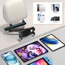 bokilino Tablet Holder for Car Headrest, [3 in 1 Adjustable Extension Arm] iPad Car Mount for Back Seat, Road Trip Essentials for Kids, for 4.7-12.9" Like iPad Pro, Air, Mini, Galaxy, Fire HD Tablet