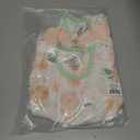 HonestBaby Baby 3 Pack Sleevelss Ruffle Shoulder Tops 100% Organic Cotton for Baby Girls (5T, White Peach Blossom Floral)
