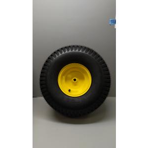 GICOOL 20x8.00-8 Tire and Wheel, 4 Ply Tubeless Lawn Mower Tire Replacement 20x8-8nhs Riding Tractor Mower and Rear Tire and Wheel Assemblies, 3.5" Offset Hub, 3/4" Borehole, and 3/16" Keyway, 2 Pack