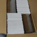 HORLIMER 6x4x3 inches Shipping Boxes Set of 50, White Corrugated Cardboard Box Literature Mailer