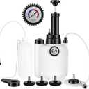 DIQDI 3L Brake Bleeder Kit – Pressure Brake Fluid Bleeding Tool with 1L Catch Bottle & 4 Master Cylinder Adapters, Leak-Resistant One-Man Brake Bleeder for Car, SUV and Clutch Systems