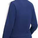 baleaf Women's Fleece Running Jackets Full Zip Warm Sweatshirts Jackets Winter Cold Weather Workout Athletic Sports Leisure (Blue, L)