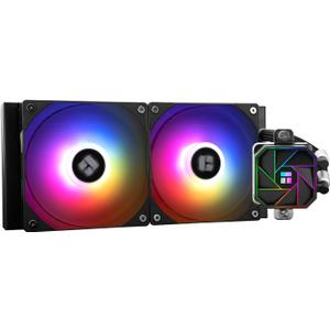 Aqua Elite 240 V3 Liquid CPU Cooler, AIO Pump Head Speed up to 3300RPM, TL-C12B-S V2×2 PWM Fans, for AMD/ AM4/ AM5, Intel LGA1150/ 1151/ 1200/ 2011/ 1700, Computer CPU Aio Cooler