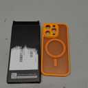 TOCOL Magnetic for iPhone 16 Pro Case, Upgraded Full Camera Protection, Compatible with Magsafe, Drop Protection, Translucent Matte Back for iPhone 16 Pro 6.3 inch (Orange)