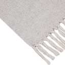 Americanflat 50x60 Throw Blanket - Soft and Breathable Cotton Throw Blanket for Couch, Bed, Chair - Decorative Blankets Perfect for Home, Office, or Outdoor Use - Cream Herringbone Design