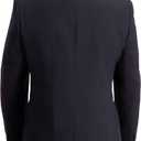 Haggar Men's Travel Performance Twill Tailored Fit Suit Separate Coat Suit, Black, 40R