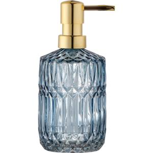 Soap Dispenser with Pump, Refillable Liquid Hand Soap Dish Soap Dispensers for Bathroom Counter, Kitchen Sink (Blue)