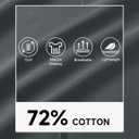 MAGCOMSEN Mens Polo Shirts with Pocket Cotton Pique Short Sleeve Collared Shirt Moisture Wicking Golf Shirts 3-Button Shirts (L)