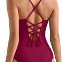 SUUKSESS Women Slimming Tummy Control One Piece Swimsuit Sexy Bathing Suit (XXL)