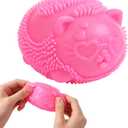 Cool Cat Squeeze Squishy, Wild Cats Fuzz Ball Sensory Squeeze Toy, Slow Rise Sensory Fidget Balls, Anxiety Slow Rising Squishy Fidget Toy, Suitable for Relieving Stress or as a Gift (Rose Red)