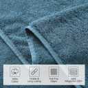 REDKISS Large Bath Towels Set 2 Piece, 100% Cotton, 31x63 in,Heavyweight 760G, Highly Absorbent & Quick Dry, Super Soft Luxury Shower Towels for Bathroom,Hotel Collection - Blue