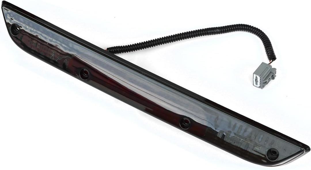 YHB Center High Mount Stop Light & 3rd Brake Light Compatible with Ford 2021 2022 2023 2024 2025 F-150 LED w/o Camera Hole (2021-2025 F-150 Black)