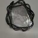 Clear Makeup Bag, 2 Pack TSA Approved Toiletry Bag for Travel Size Toiletries, Quart Size Clear Cosmetic Organizer bag for Women Men, Carry on Airport Airline Compliant Bag(Black-2pcs)