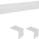 VEVOR Baseboard Heater Covers, Premium Series 5 ft Standard Electric Heating Unit Front Cover for Home Improvement, Heavy-duty Steel, Easy Installation for Bedroom Replacing Old Cover, White