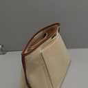 DOIAPUOS Felt Purse Organizer Insert for Longchamp Le Pliage L Bag Handbag Leather edge Longchamp Organizer Insert (Beige, Large)