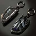 Phmnkl Alloy Car Key Case Rings Cover Holder for BMW 1 3 5 7 Series 530 F48 X1 X2 X3 X4 X5 X6 Classic Engine Head Concept (A Style Carbon Fiber)